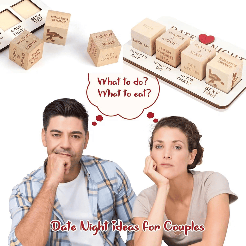 The Perfect Part - Date Night Dice After Dark Edition Date Night Wooden Dice Game For Couples Fun