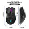 The Perfect Part - Wireless Mouse Gaming Rechargeable Optical Mouse Cordless 7 Color LED Backlit PC