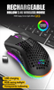 The Perfect Part - Wireless Mouse Gaming Rechargeable Optical Mouse Cordless 7 Color LED Backlit PC