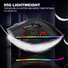 The Perfect Part - Wireless Mouse Gaming Rechargeable Optical Mouse Cordless 7 Color LED Backlit PC