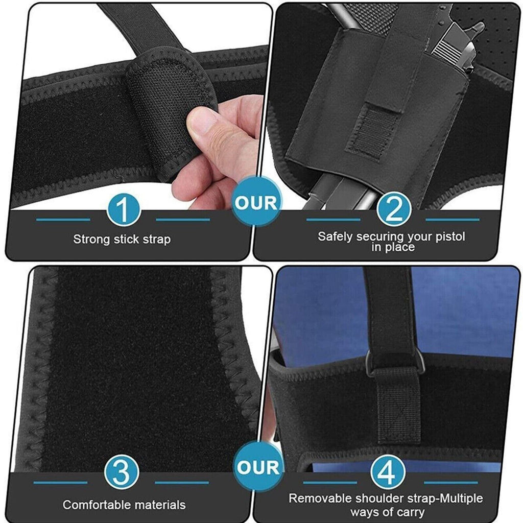 The Perfect Part - Tactical Concealed Carry Shoulder Waist Pistol Hand Gun Holder Holster Pouch US