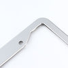 The Perfect Part - 2PCS Chrome Stainless Steel Metal License Plate Frame Tag Cover With Screw Caps
