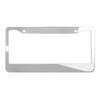 The Perfect Part - 2PCS Chrome Stainless Steel Metal License Plate Frame Tag Cover With Screw Caps