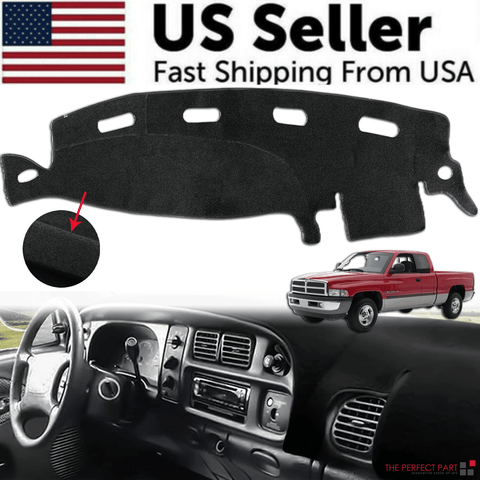 The Perfect Part - Dashboard Mat Dash Cover Carpet For 1998-2001 Dodge Ram 1500 2500 3500 Dash-Mat