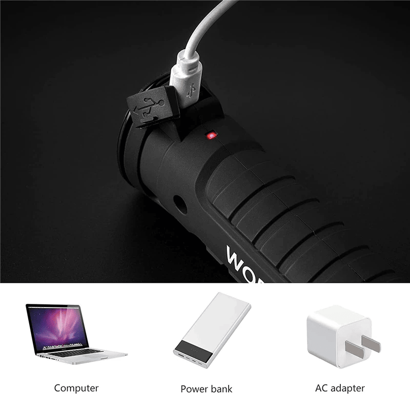 The Perfect Part - Rechargeable LED COB Work Light Mechanic Flashlight Lamp Magnetic Base Bright