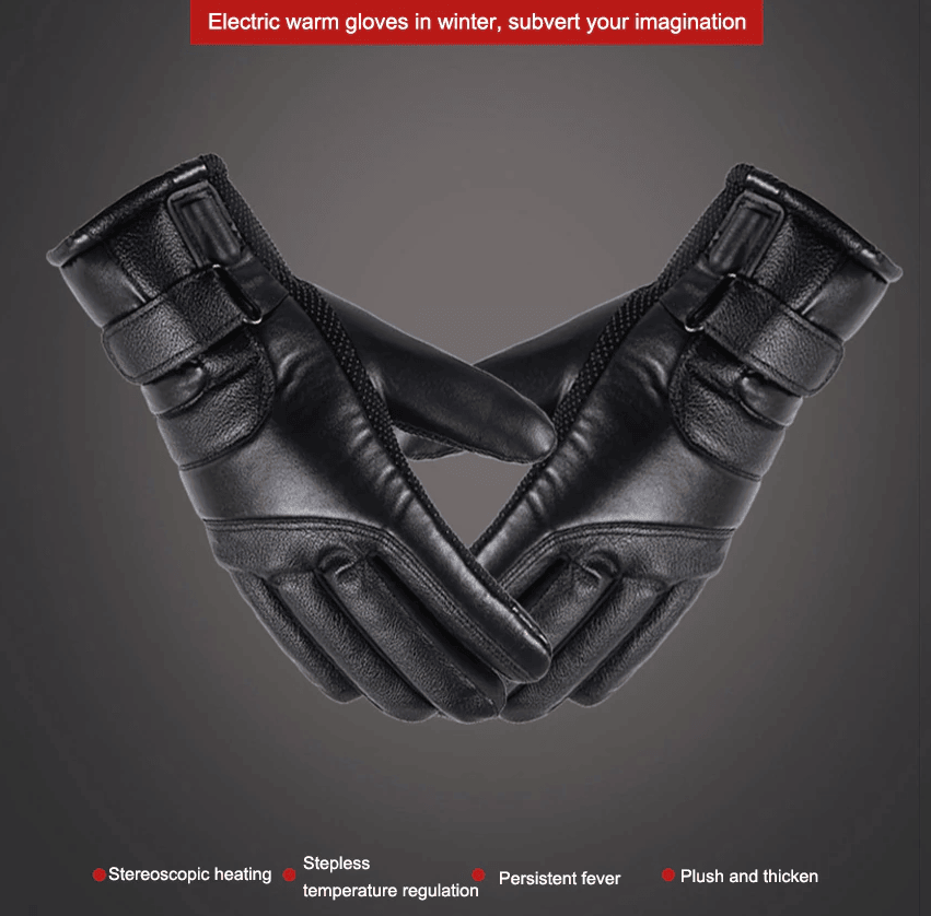 The Perfect Part - Electric USB Heated Gloves Winter Warming Thermal Ski Snow Hand Warm Windproof