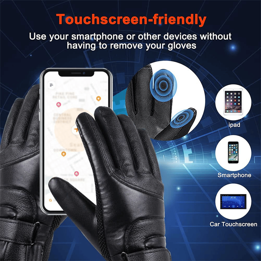 The Perfect Part - Electric USB Heated Gloves Winter Warming Thermal Ski Snow Hand Warm Windproof