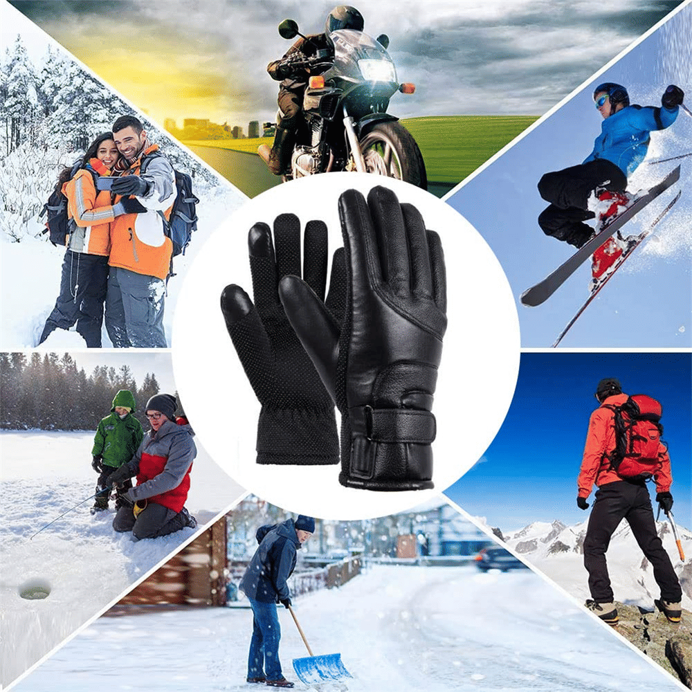 The Perfect Part - Electric USB Heated Gloves Winter Warming Thermal Ski Snow Hand Warm Windproof