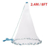 The Perfect Part - 6/8/10/12/16FT Fishing Cast Net Bait Easy Throw Hand Cast Strong Nylon Mesh USA