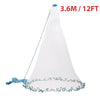 The Perfect Part - 6/8/10/12/16FT Fishing Cast Net Bait Easy Throw Hand Cast Strong Nylon Mesh USA