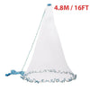 The Perfect Part - 6/8/10/12/16FT Fishing Cast Net Bait Easy Throw Hand Cast Strong Nylon Mesh USA