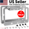 The Perfect Part - 2PCS Bling License Plate Frame Glitter Crystal Sparkling Rhinestone Diamond Caps