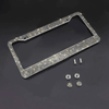 The Perfect Part - 2PCS Bling License Plate Frame Glitter Crystal Sparkling Rhinestone Diamond Caps