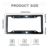 The Perfect Part - 1X Black 3D USA American Flag License Plate Frame Holder Auto Car Tag Decal ABS