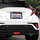 The Perfect Part - 1X Black 3D USA American Flag License Plate Frame Holder Auto Car Tag Decal ABS