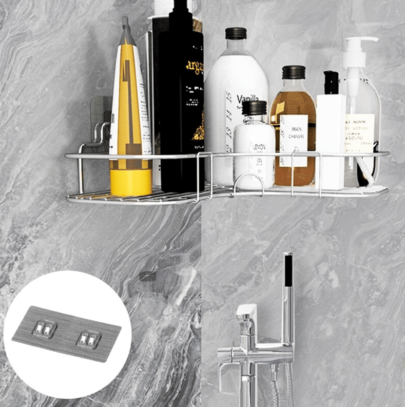 The Perfect Part - Shower Caddy Shelf Bathroom Corner Bath Storage Holder Organizer Triangular Rack