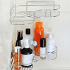 The Perfect Part - Shower Caddy Shelf Bathroom Corner Bath Storage Holder Organizer Triangular Rack