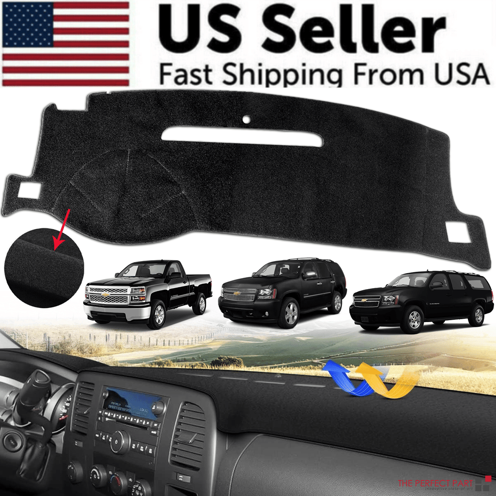 The Perfect Part - Fit For Chevy Silverado/Tahoe/Suburban 2007-2014 US Dashboard Pad Dash Cover Mat