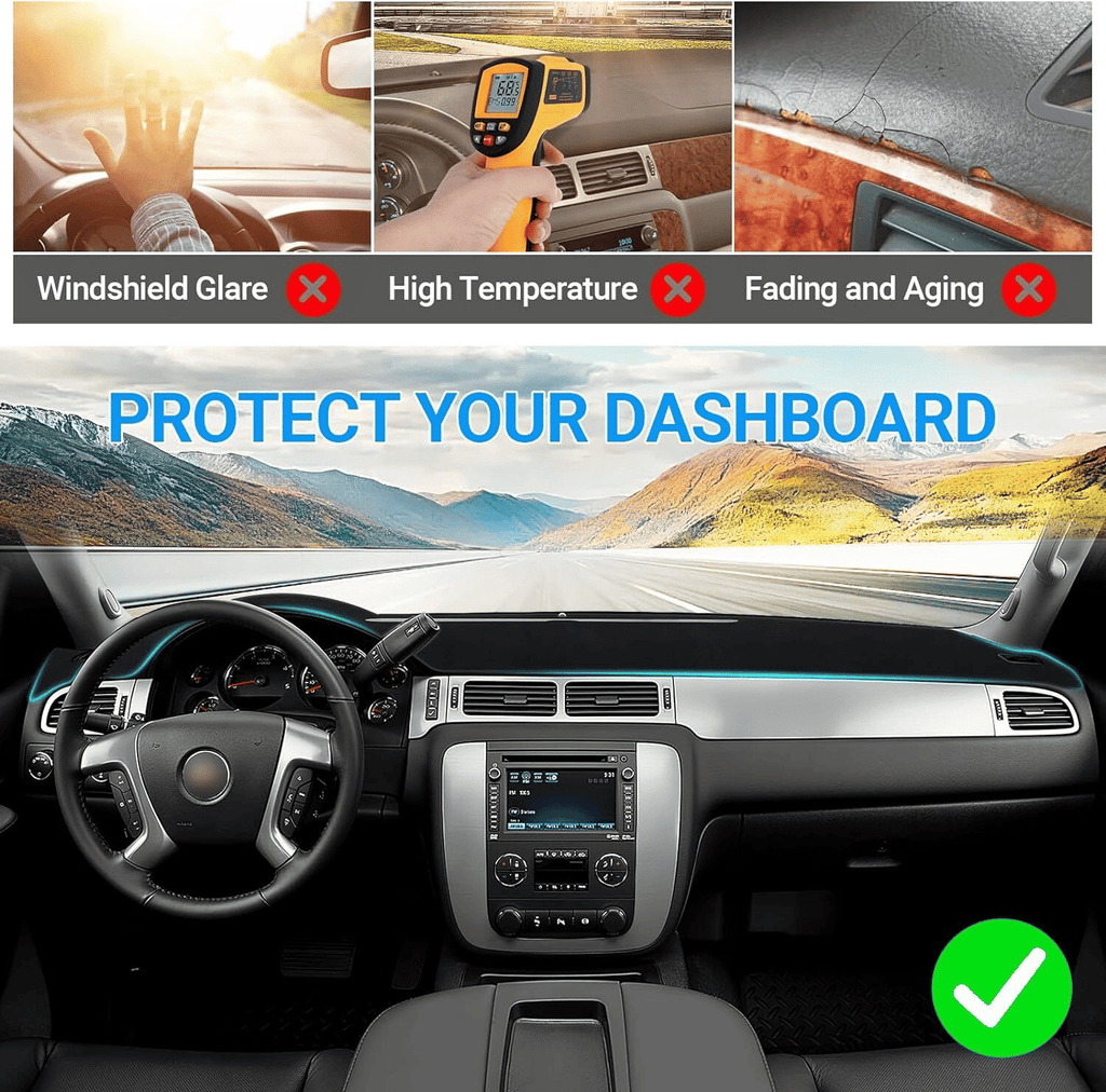 The Perfect Part - Fit For Chevy Silverado/Tahoe/Suburban 2007-2014 US Dashboard Pad Dash Cover Mat