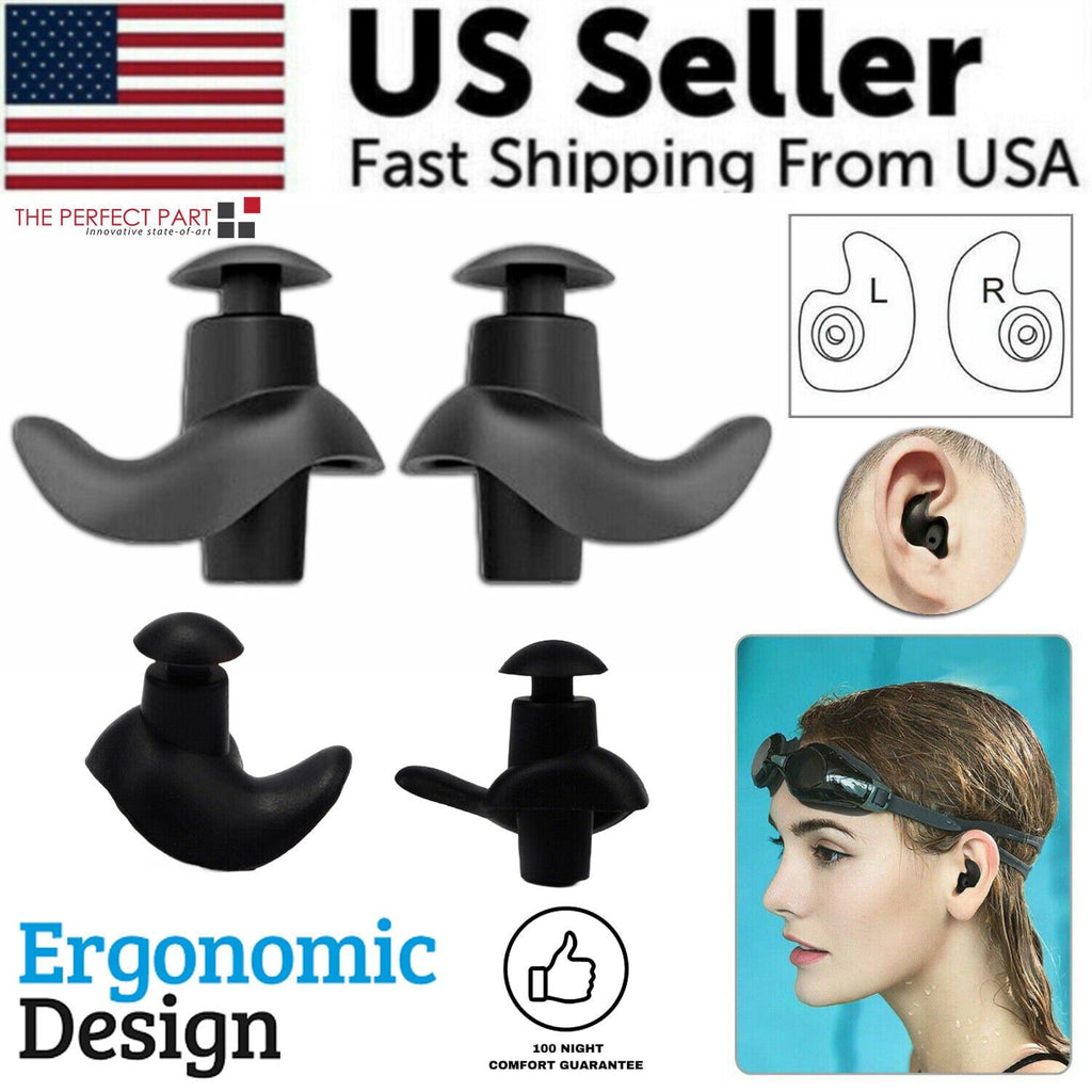 The Perfect Part - 5/10 Pairs Soft Silicone Ear Plugs For Swimming Sleeping Anti Snore Reusable USA