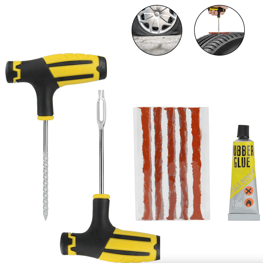 The Perfect Part - 68pc Tire Repair Kit DIY Flat Tire Repair Car Truck Motorcycle Home Plug Patch