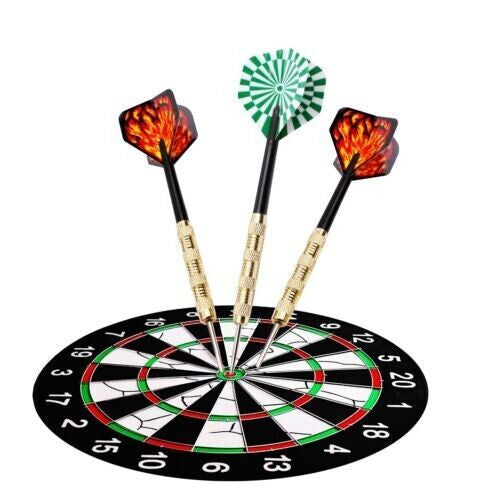 The Perfect Part - 5 Sets (15Pcs) Steel Tip Professional Darts Set Darts Slim Barrel Dart Flights