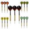 The Perfect Part - 5 Sets (15Pcs) Steel Tip Professional Darts Set Darts Slim Barrel Dart Flights