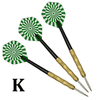 The Perfect Part - 5 Sets (15Pcs) Steel Tip Professional Darts Set Darts Slim Barrel Dart Flights