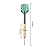 The Perfect Part - 5 Sets (15Pcs) Steel Tip Professional Darts Set Darts Slim Barrel Dart Flights