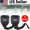 The Perfect Part - 2PCS SET Digital Stopwatch Sports Counter Chronograph Date Timer Odometer Watch