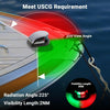 The Perfect Part - Waterproof Boat Navigation Light LED Bow Marine Front Pontoon Lamp Red Green 12V
