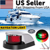 The Perfect Part - Waterproof Boat Navigation Light LED Bow Marine Front Pontoon Lamp Red Green 12V