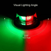 The Perfect Part - Waterproof Boat Navigation Light LED Bow Marine Front Pontoon Lamp Red Green 12V