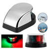 The Perfect Part - Waterproof Boat Navigation Light LED Bow Marine Front Pontoon Lamp Red Green 12V
