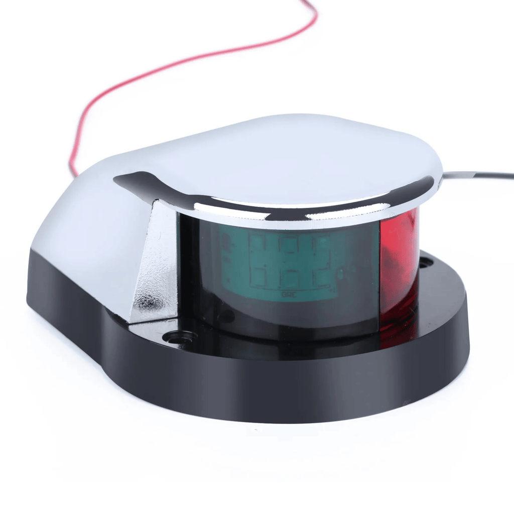 The Perfect Part - Waterproof Boat Navigation Light LED Bow Marine Front Pontoon Lamp Red Green 12V