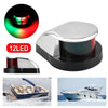 The Perfect Part - Waterproof Boat Navigation Light LED Bow Marine Front Pontoon Lamp Red Green 12V