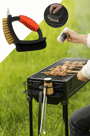 Seamless Outdoors - 3 IN 1 BBQ Oven Cleaning Brush