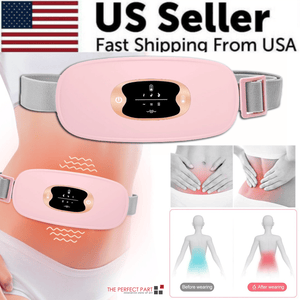 The Perfect Part - Electric Heating Menstrual Vibration Pad Belt For Period Pain Relief Cramps US