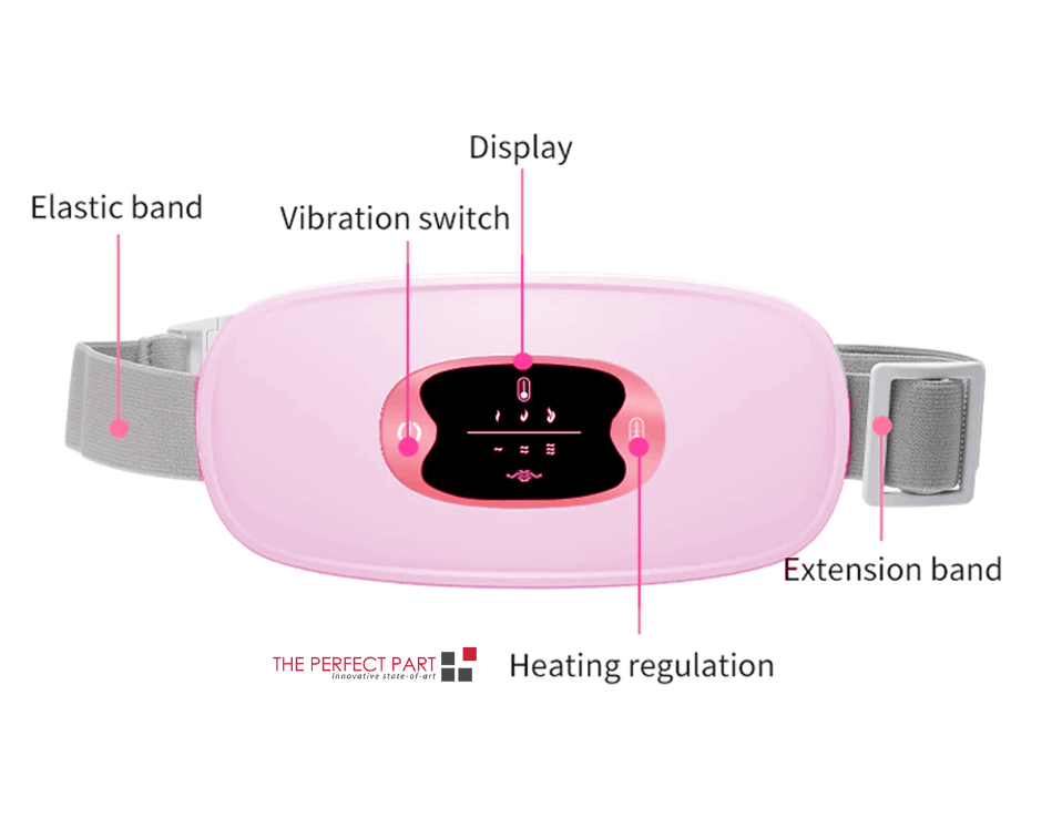 The Perfect Part - Electric Heating Menstrual Vibration Pad Belt For Period Pain Relief Cramps US