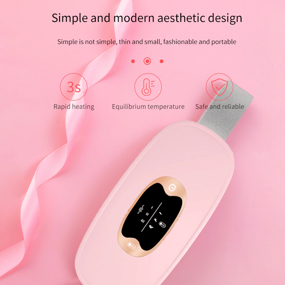 The Perfect Part - Electric Heating Menstrual Vibration Pad Belt For Period Pain Relief Cramps US