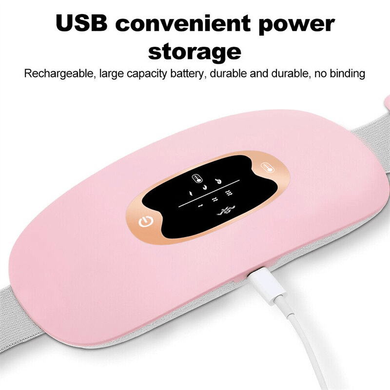The Perfect Part - Electric Heating Menstrual Vibration Pad Belt For Period Pain Relief Cramps US