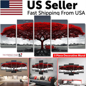 The Perfect Part - 5Pcs Canvas Print Paintings Landscape Pictures Wall Art Modern Living Room Decor