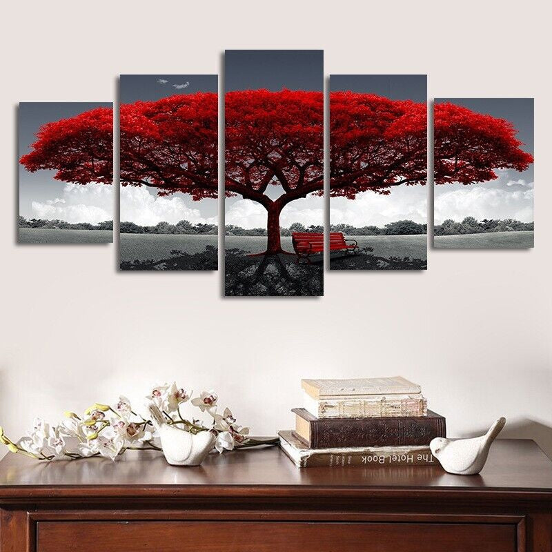 The Perfect Part - 5Pcs Canvas Print Paintings Landscape Pictures Wall Art Modern Living Room Decor