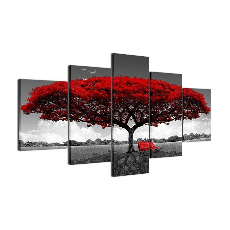 The Perfect Part - 5Pcs Canvas Print Paintings Landscape Pictures Wall Art Modern Living Room Decor
