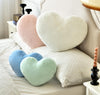 Bright Living - Heart Pillow Cute Fuzzy Pillows Throw Pillows for Bed Livingroom Home Decor Cushion Decorative Aesthetic Preppy Pillows Pink2,Large 19''x15''