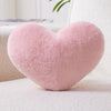 Bright Living - Heart Pillow Cute Fuzzy Pillows Throw Pillows for Bed Livingroom Home Decor Cushion Decorative Aesthetic Preppy Pillows Pink1,Large 19''x15''