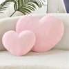 Bright Living - Heart Pillow Cute Fuzzy Pillows Throw Pillows for Bed Livingroom Home Decor Cushion Decorative Aesthetic Preppy Pillows Pink1,Large 19''x15''