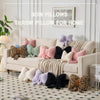 Bright Living - Bow Pillow Decorative Pillows Aesthetic Home Decor Soft Seat Cushions Cute Throw Pillow for Couch Bow Room Decor Black 12 * 9inch