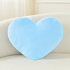 Bright Living - Heart Pillow Cute Fuzzy Pillows Throw Pillows for Bed Livingroom Home Decor Cushion Decorative Aesthetic Preppy Pillows Blue,Large 19''x15''