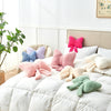 Bright Living - Ivory Bow Pillow,12'' Bow Decorative Pillows with Faux Rabbit Fur,Soft Bow Throw Pillows Aesthetic Bow Shaped Pillow for Bed Sofa Couch Home Decor